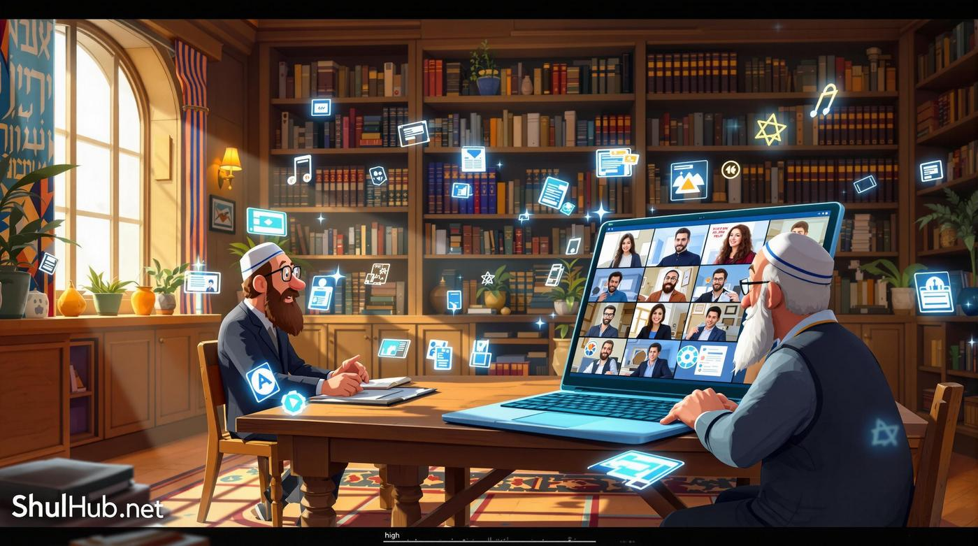 Featured image for Virtual Torah Study: Leveraging Online Platforms for Jewish Learning for Synagogues