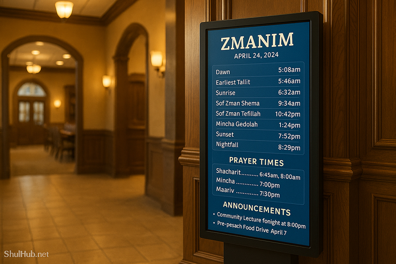 Featured image for Best Digital Signage Solutions for Synagogues