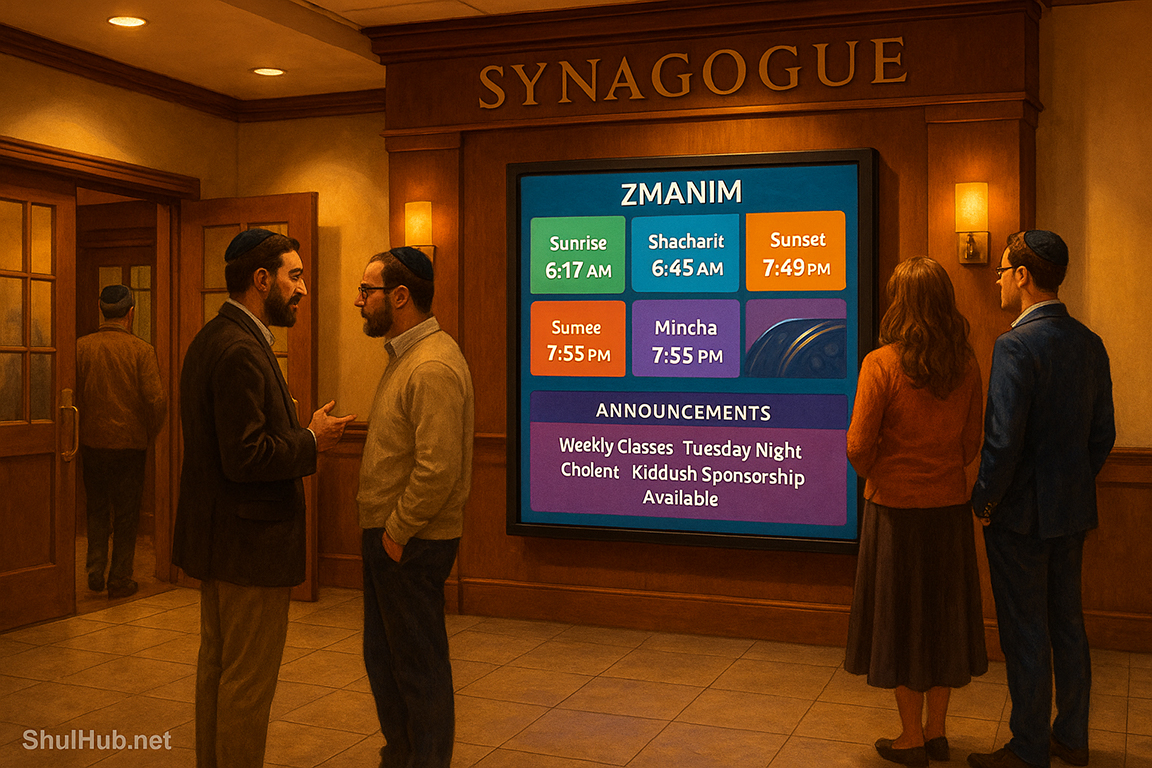 Featured image for How Synagogue Digital Signage Can Improve Community Engagement